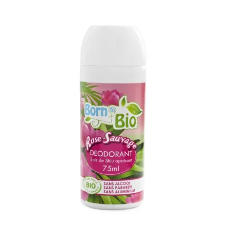 Born 2 Bio Dezodorant Bio Dzika Róża Roller 75 Ml