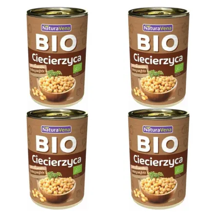 4 x Ciecierzyca Konserwowa 400 g Bio - NaturAvena