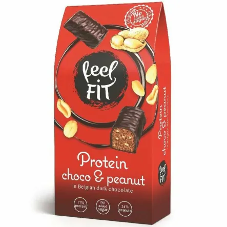 Czekoladki Proteinowe z Orzechami Arachidowymi 83 g - Feel Fit (data: 11.08.2025)