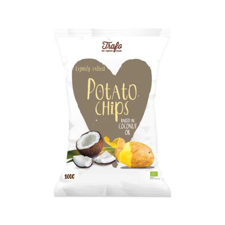 Chipsy Ziemniaczane Pieczone na Oleju Kokosowym Bio 100 g Trafo
