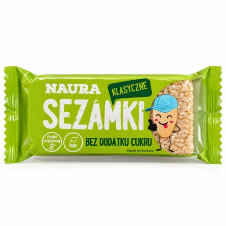Sezamki bez dodatku cukru 27 g - Naura