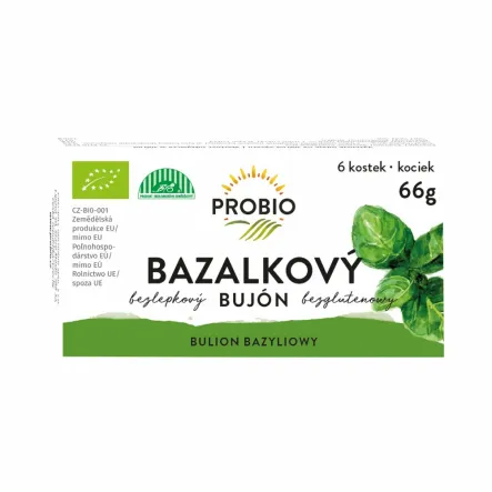 Bulion Bazyliowy Bio 66 g 6 Kostek Probio