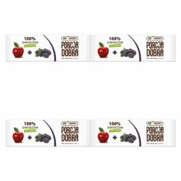 4 x Baton Przekąska Jabłkowo-Jeżynowa 16 g Porcja Dobra