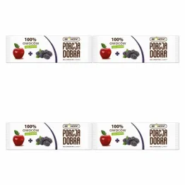 4 x Baton Przekąska Jabłkowo-Jeżynowa 16 g Porcja Dobra