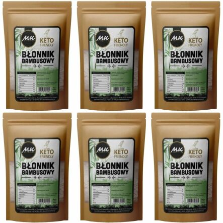 6 x Błonnik Bambusowy 500 g - MK Nutrition - Mąka Bambusowa
