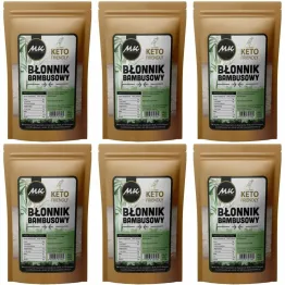 6 x Błonnik Bambusowy 500 g - MK Nutrition - Mąka Bambusowa