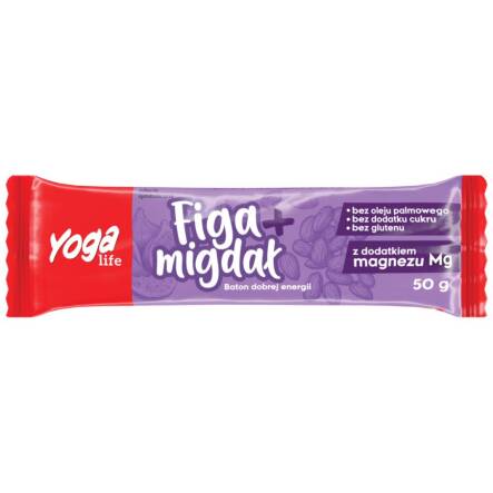 Baton Owocowy Figa z Migdałem 50 g - Yoga Life