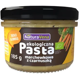 Pasta Marchewkowa z Czarnuszką 185 g Bio - NaturAvena