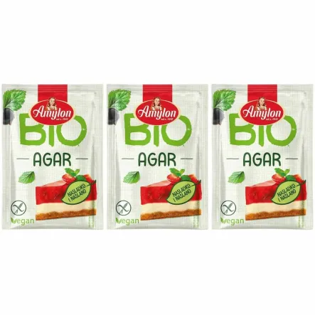 3 x Agar - Agar Bezglutenowy Bio 10 g - Amylon