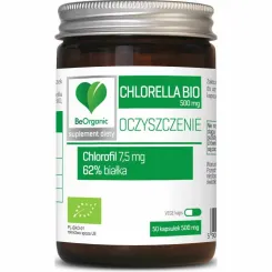 Chlorella Bio 50 Kapsułek 500 mg - BeOrganic