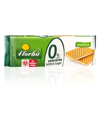 Wafelki Nadziewane Bez Dodatku Cukru 160 g - Florbu