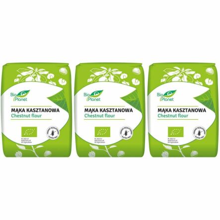 3 x Mąka Kasztanowa Bezglutenowa Bio 700 g - Bio Planet