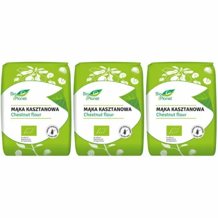 3 x Mąka Kasztanowa Bezglutenowa Bio 700 g - Bio Planet