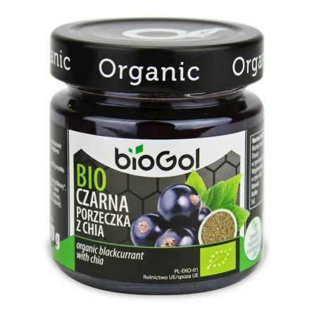 Mus Czarna Porzeczka z Chia Bio 200 g - Biogol