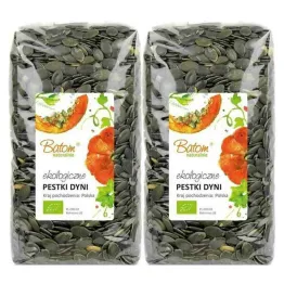 2 x Pestki Dyni Ciemnozielone Bio 1 kg - BATOM