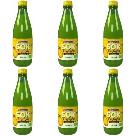 6 x Sok z Cytryny NFC Bio 250 ml - NaturAvena