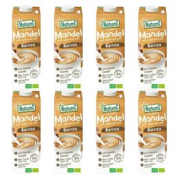 8 x Napój Migdałowy Barista Bez Dodatku Cuku Bio 1 L - Natumi