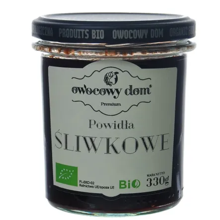 Eko Powidła Śliwkowe 330g Owocowy Dom