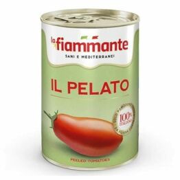 Pomidory Włoskie Pelati Bez Skórki w Soku Pomidorowym 400 g (240 g) - La Fiammante