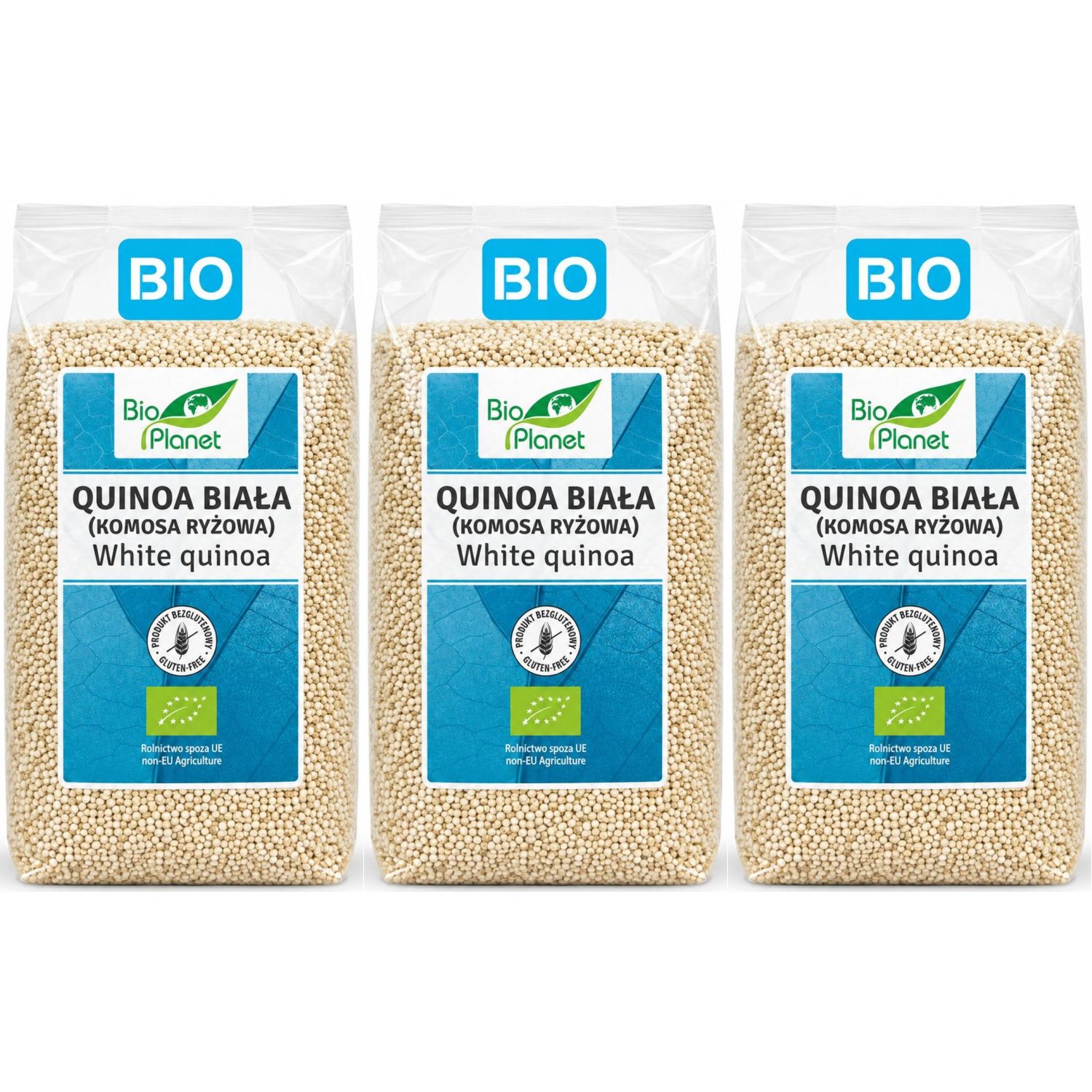 3 x Quinoa Biała (Komosa Ryżowa) Bezglutenowa BIO 500 g - Bio Planet