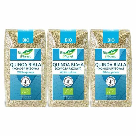 3 x Ekologiczna Quinoa Biała -  Komosa Ryżowa Bezglutenowa 500 g Bio Planet