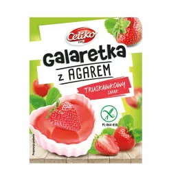 Galaretka z Agarem Truskawkowa Bezglutenowa 45 g - Celiko