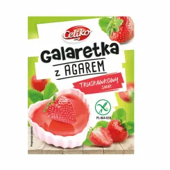Galaretka z Agarem Truskawkowa Bezglutenowa 45 g - Celiko