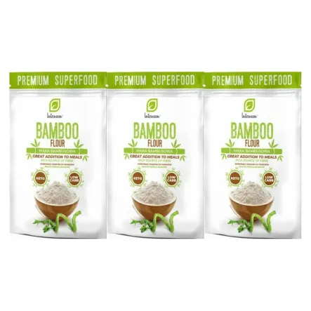 3 x Mąka Bambusowa KETO 500g Intenson - Błonnik Bambusowy
