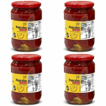 4 x Papryka Grillowana Czerwona 690 g (400 g) - Kier