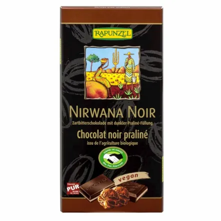 Czekolada Nirvana Truflowa Bio 100 g - Rapunzel - Przecena Krótka Data Minimalnej Trwałości