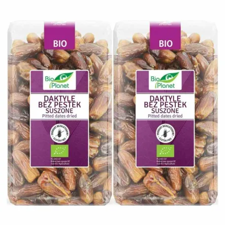 2 x Daktyle Bez Pestek Suszone Bezglutenowe Bio 1 kg - Bio Planet