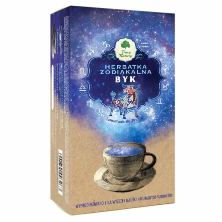 Herbatka Zodiakalna Byk 20 x 2,5 g Dary Natury