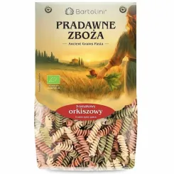 Makaron Orkiszowy 3-Smakowy Świderek nr 5 EKO 250 g - Bartolini Pradawne Zboża