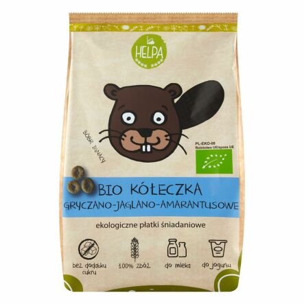 Kółeczka Gryczano - Jaglano - Amarantusowe Bez Dodatku Cukru Bio160 g - Helpa