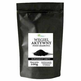 Węgiel Aktywny Drzewny w Proszku FCC Spożywczy 100 g - Vitafarm