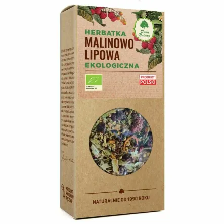 Herbatka Malinowo - Lipowa EKO 80 g - Dary Natury