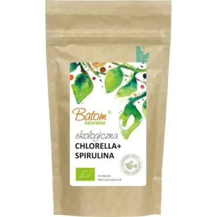 Chlorella +Spirulina Bio 250 g (500 Tabletek) - BATOM