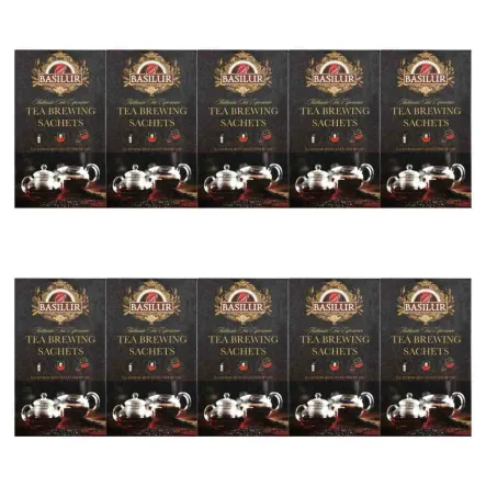 10 x Filtry Papierowe do Herbaty TEA BREWING SACHETS 10 Sztuk - BASILUR