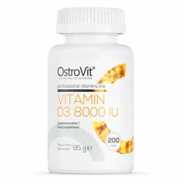 Witamina D3 8000 IU 200 Tabletek - OstroVit