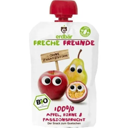 Mus Jabłko, Gruszka, Marakuja 100 g Eko Erdbar