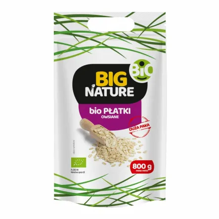 Płatki Owsiane Bio 800 g - Big Nature
