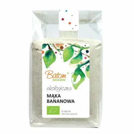Mąka Bananowa Bio 250 g Batom- Przecena Krótka Data Minimalnej Trwałości