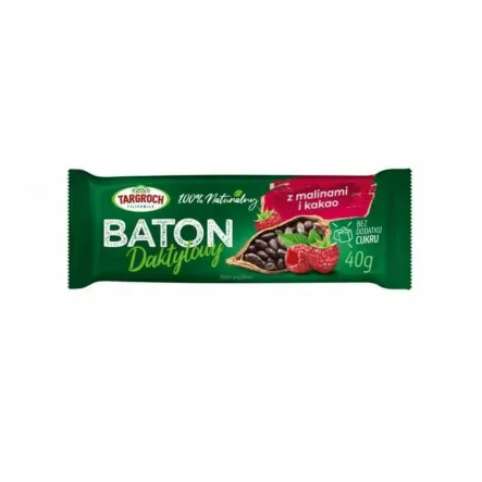 Baton Daktylowy z Malinami i Kakao 40 g - Targroch
