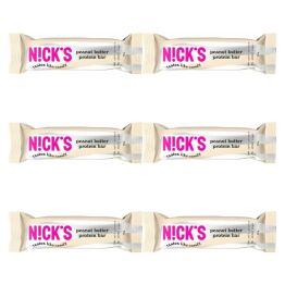 6 x Baton Proteinowy z Orzeszkami Ziemnymi w Mlecznej Czekoladzie 50 g - Nicks