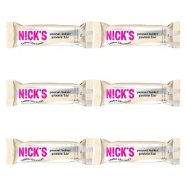 6 x Baton Proteinowy z Orzeszkami Ziemnymi w Mlecznej Czekoladzie 50 g - Nicks