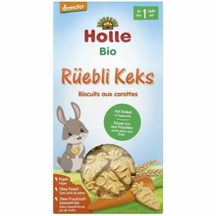 Ciastka Marchewkowo - Orkiszowe Bio Demeter od 1. Roku Życia 125 g - Holle
