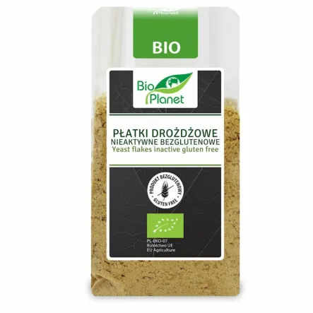 Płatki Drożdżowe Nieaktywne Bezglutenowe Bio 100 g - Bio Planet - Przecena Krótka Data Minimalnej Trwałości