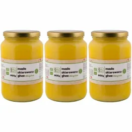 Zestaw 3 x Masło Sklarowane Ghee Klasyczne 1400 g (1600 ml) -  Palce Lizać