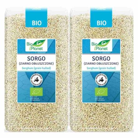 2 x Sorgo Ziarno Obłuszczone Bio 500 G - Bio Planet