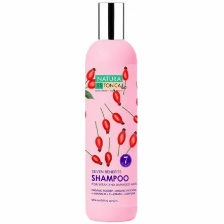 Szampon do Włosów Zniszczonych Seven Benefits 400 ml - Natura Estonica Bio
